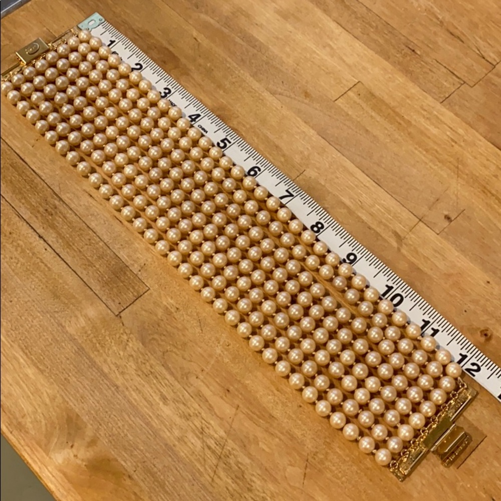 Vintage William DeLillo multi strand pearl choker